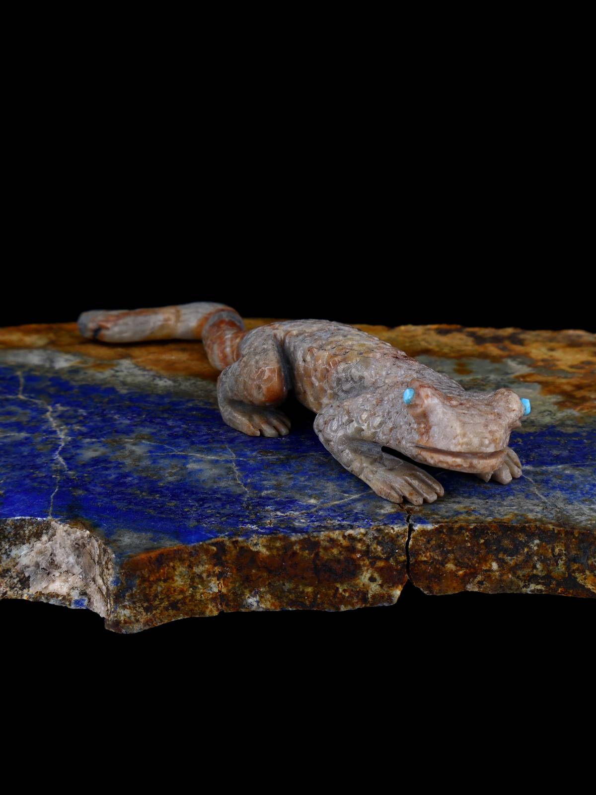 Picasso Marble Lizard Zuni Fetish