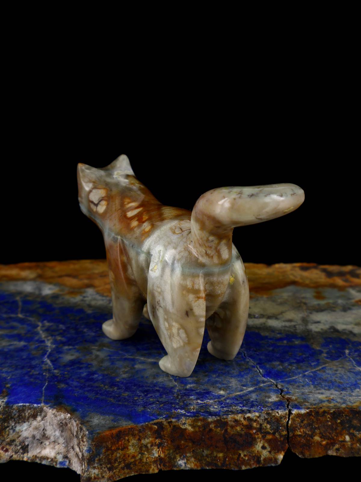 Picasso Marble Cat Zuni Fetish
