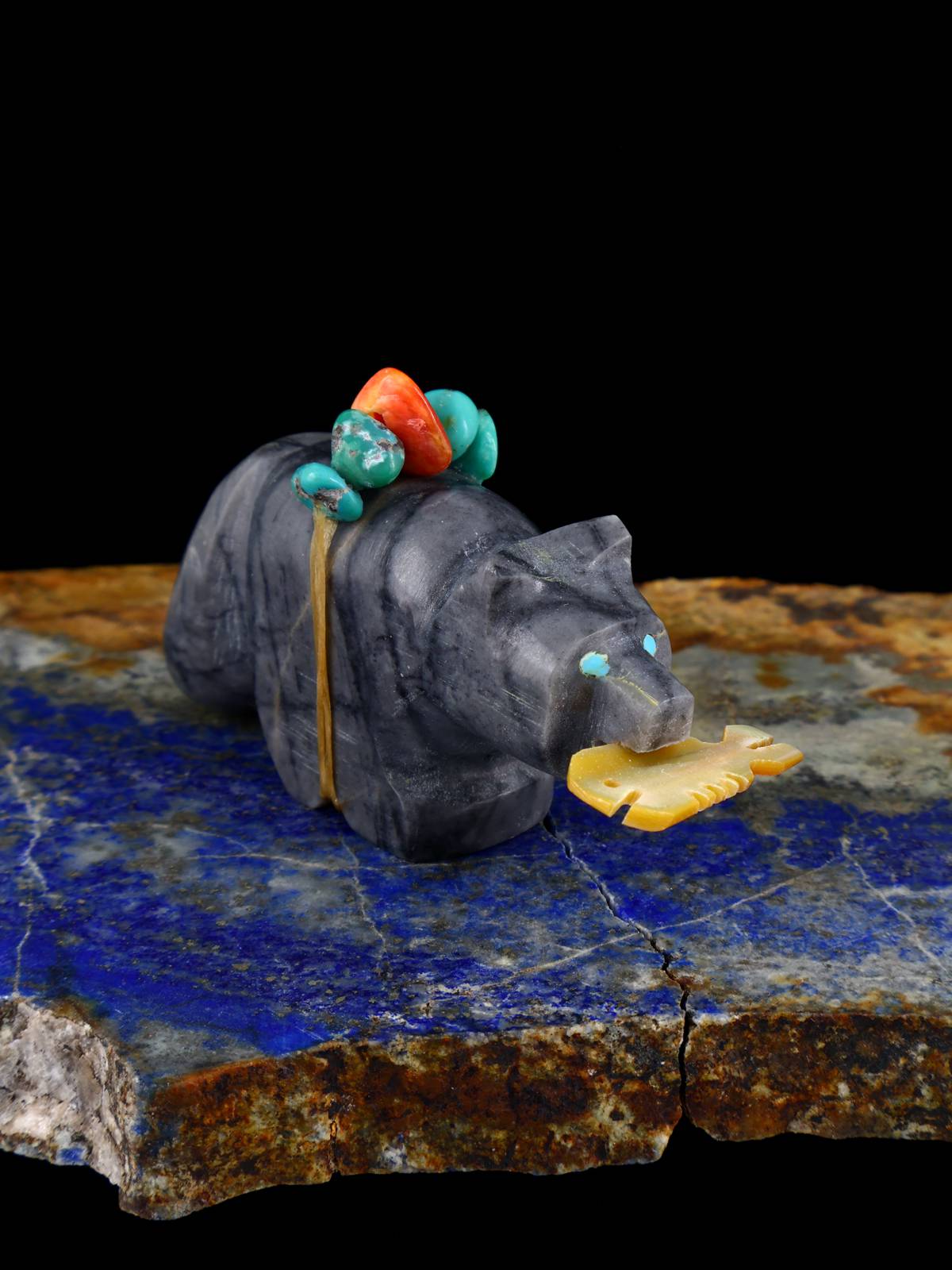 Picasso Marble Bear Zuni Fetish