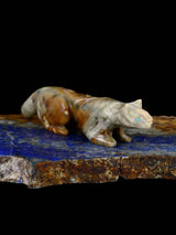 Picasso Marble Mountain Lion Zuni Fetish