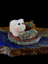Marble Pig Family Zuni Fetish