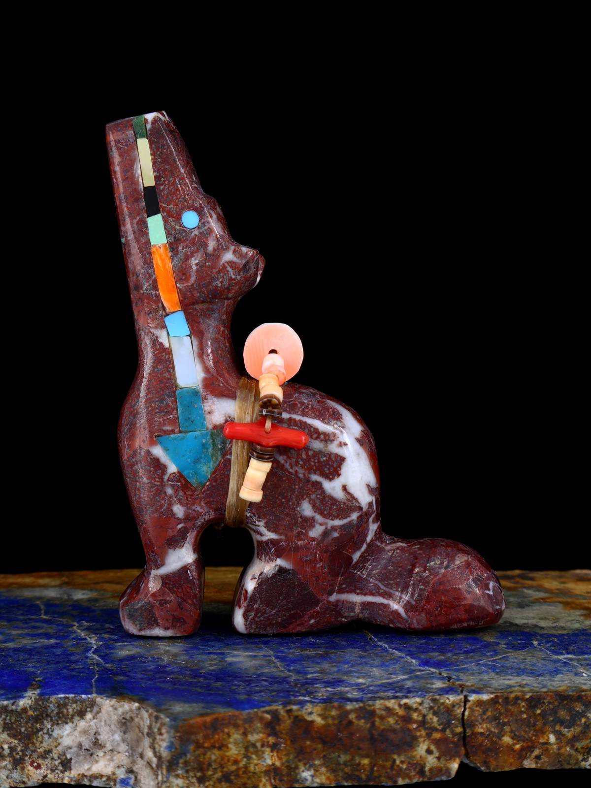Marble Coyote Zuni Fetish