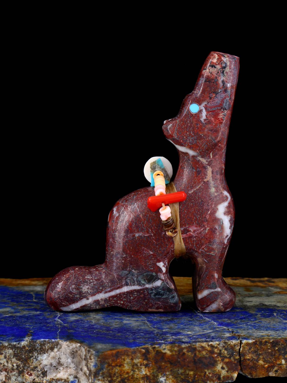 Marble Coyote Zuni Fetish
