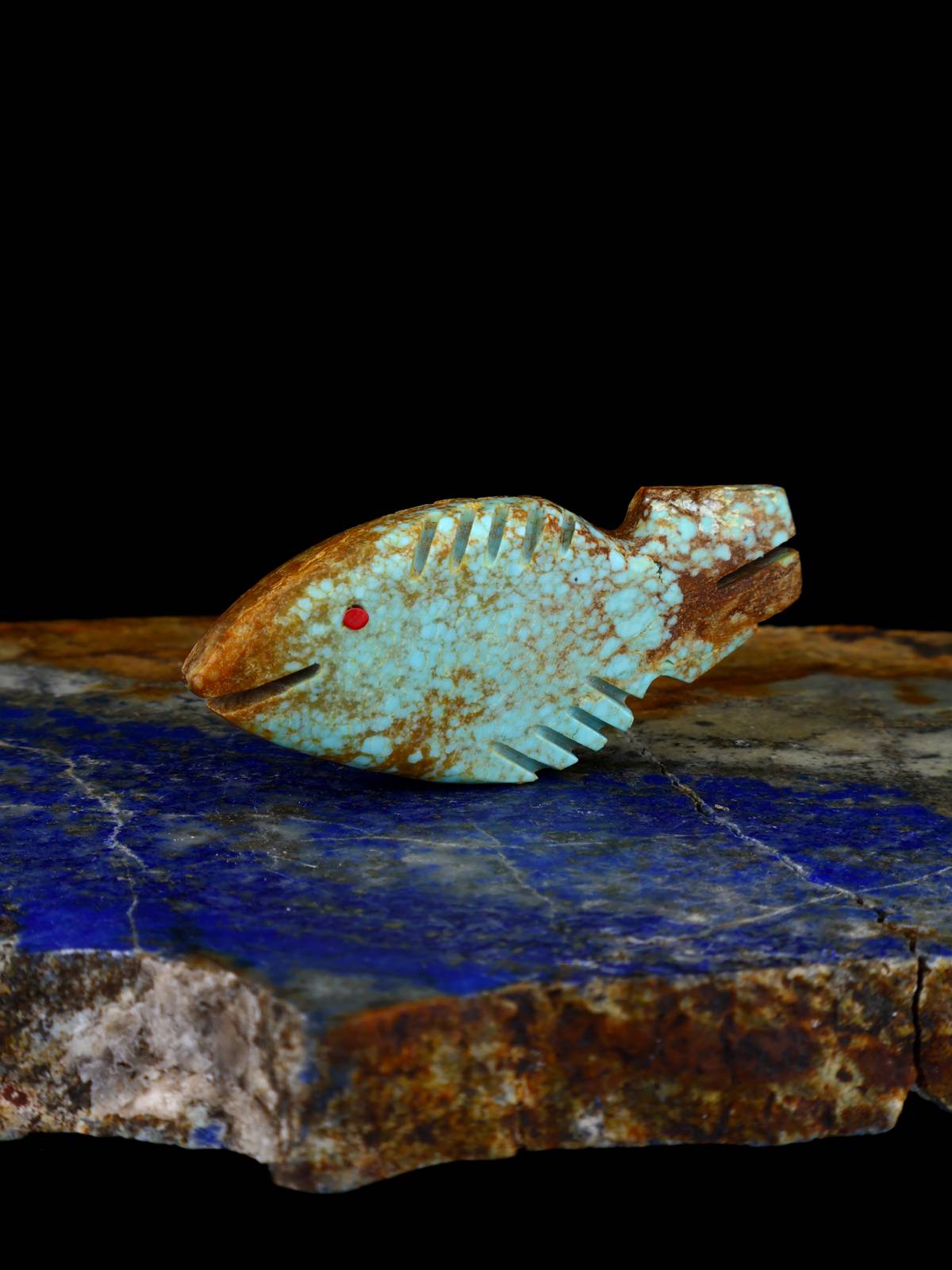 Turquoise Fish Zuni Fetish