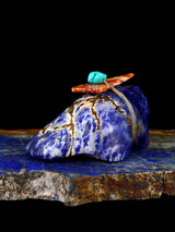 Sodalite Beaver Zuni Fetish