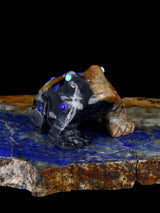 Picasso Marble Frog Zuni Fetish