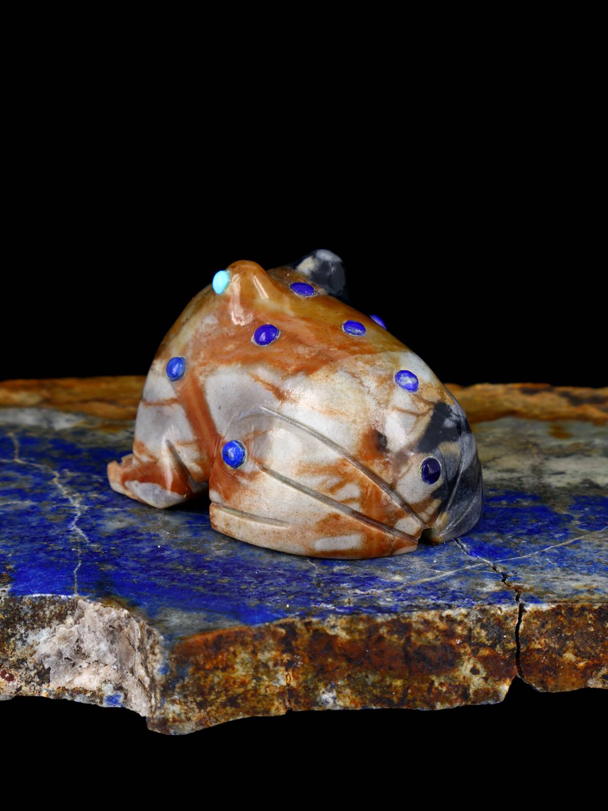 Picasso Marble Frog Zuni Fetish
