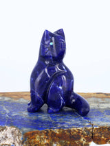 Sodalite Cat Zuni Fetish