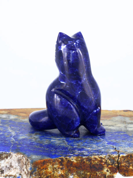 Sodalite Cat Zuni Fetish
