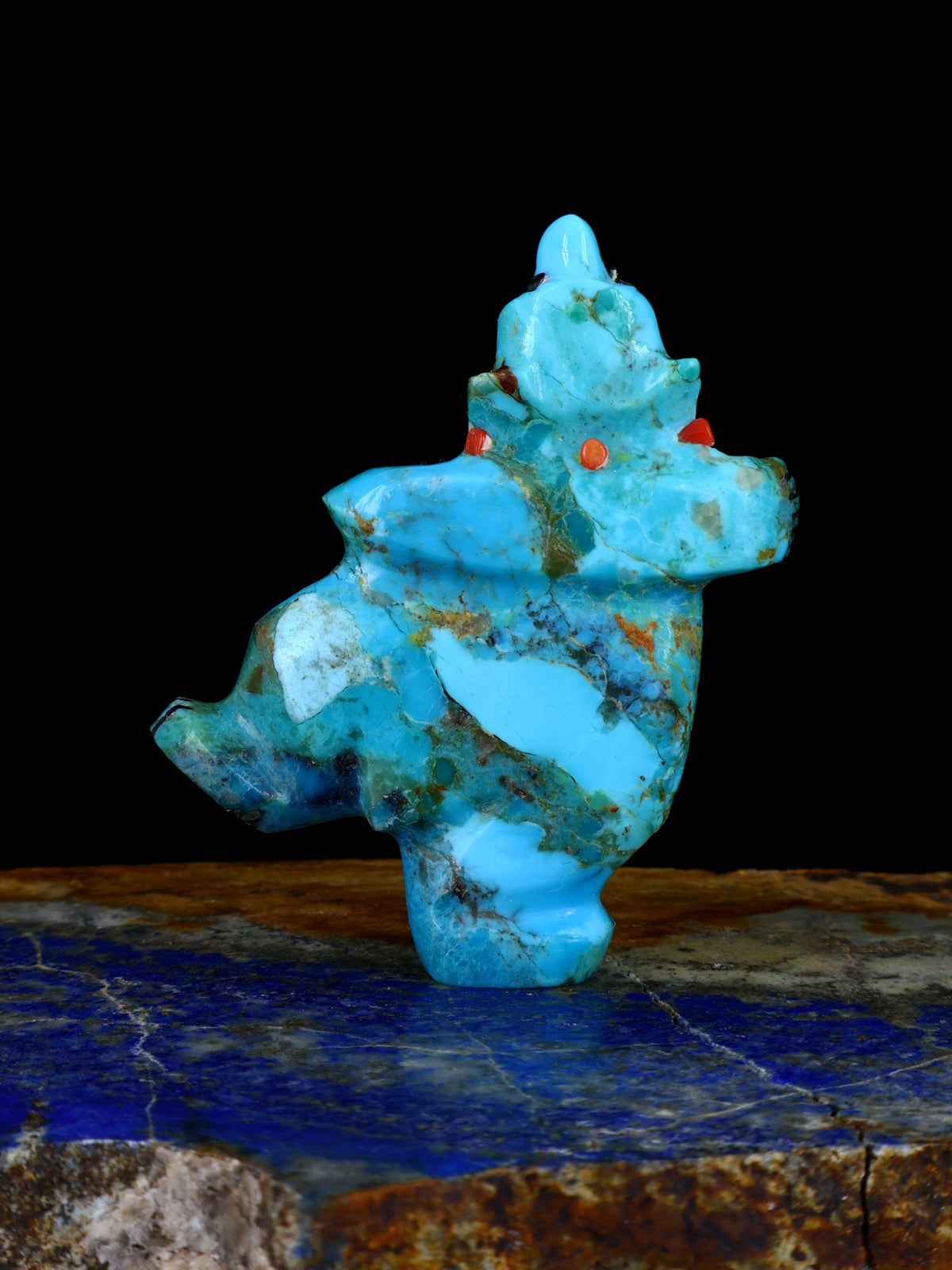Turquoise Bear Zuni Fetish