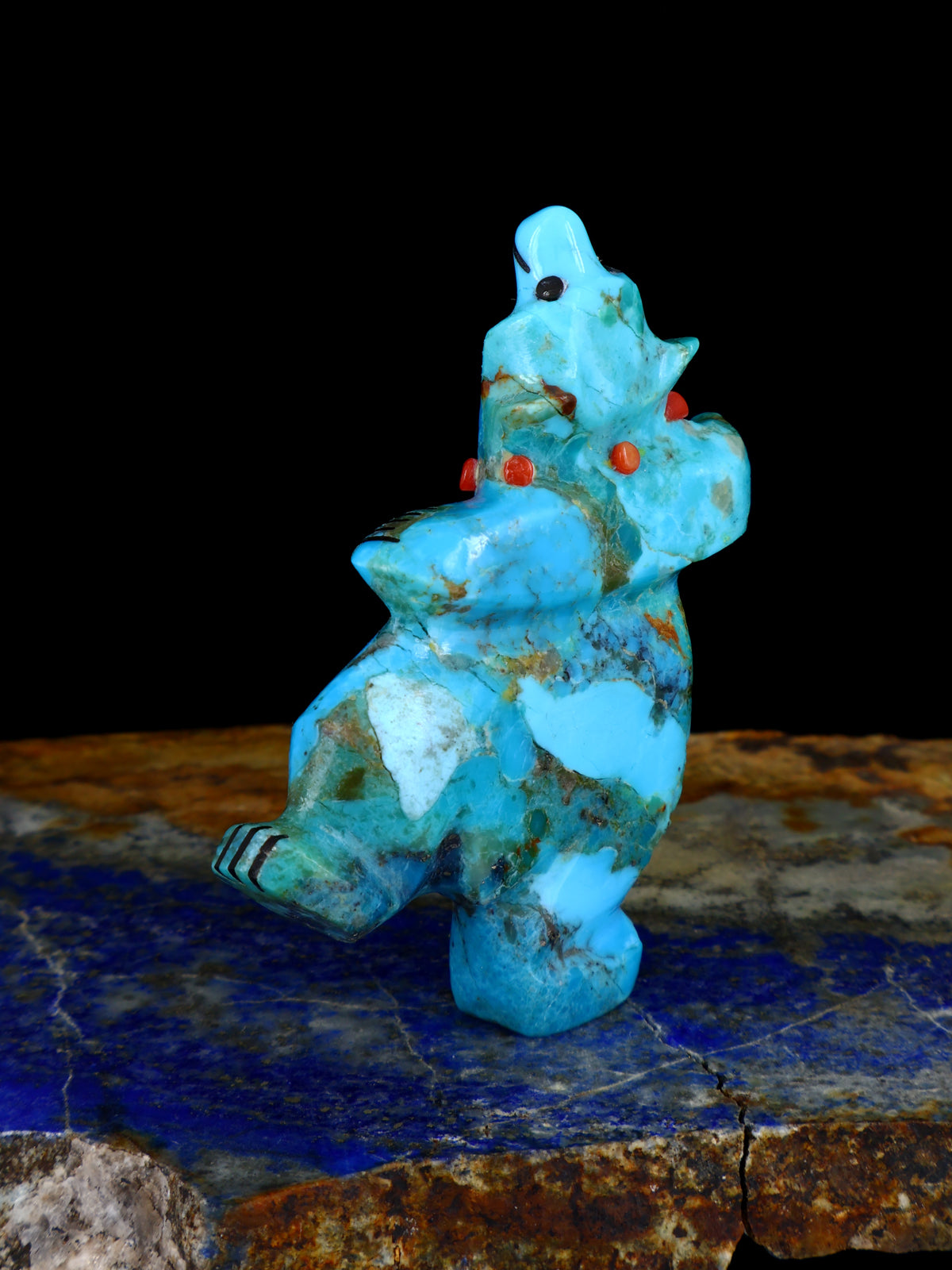 Turquoise Bear Zuni Fetish