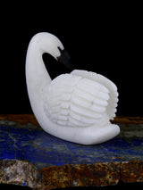 White Marble Swan Zuni Fetish