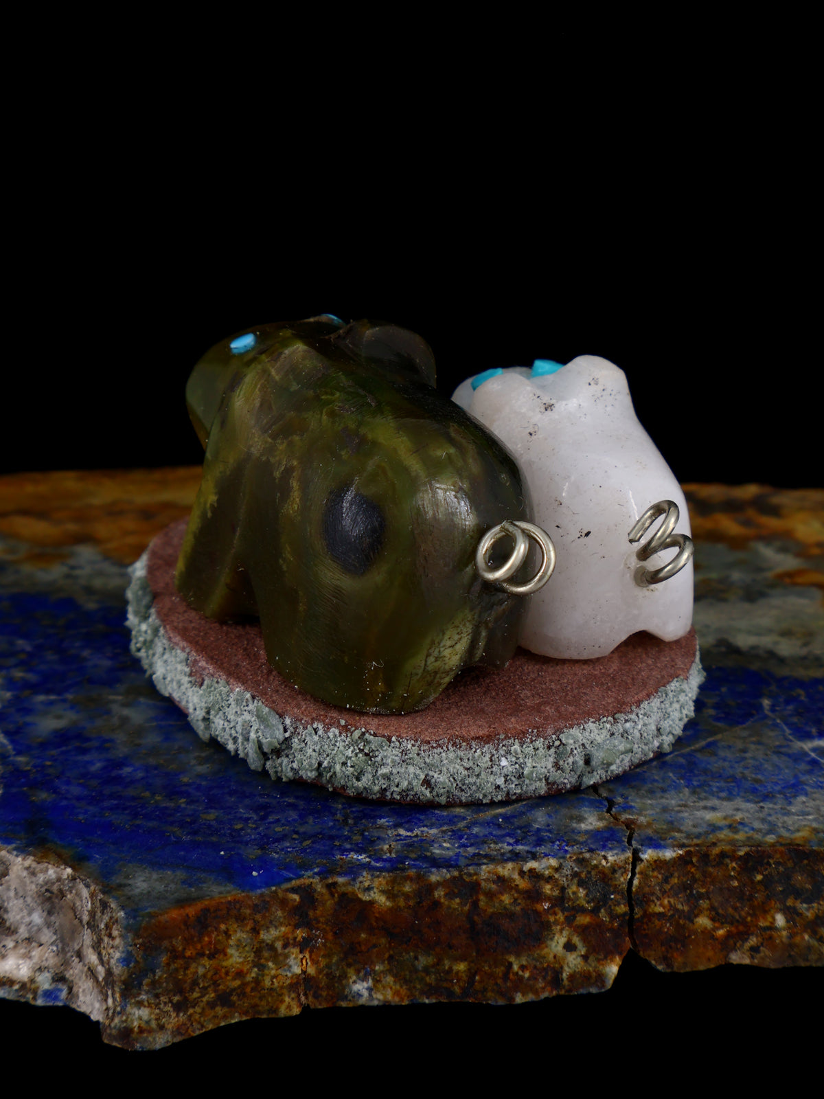 Serpentine Pig Family Zuni Fetish