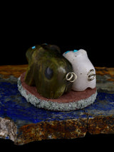 Serpentine Pig Family Zuni Fetish