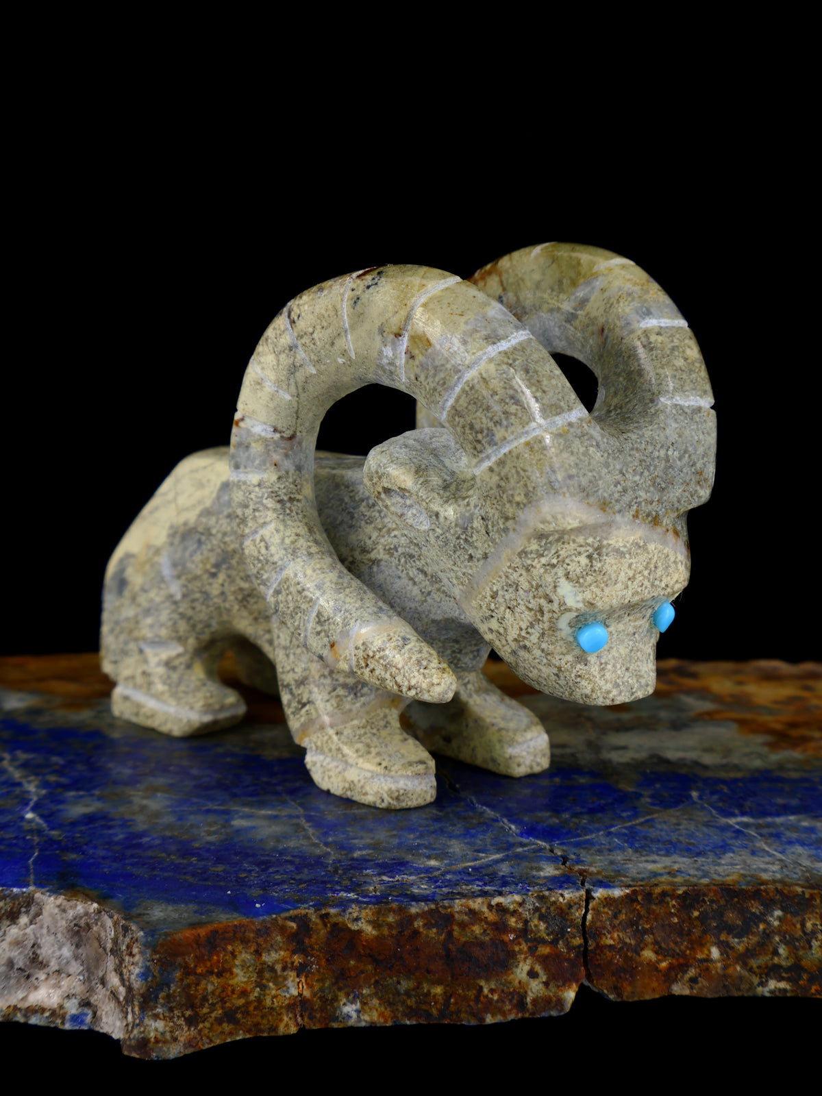 Serpentine Ram Zuni Fetish