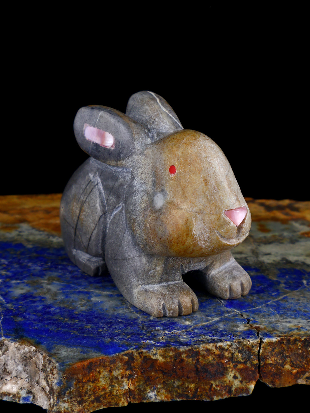 Picasso Marble Rabbit Zuni Fetish