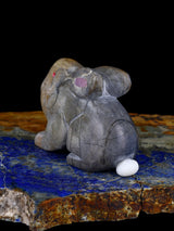 Picasso Marble Rabbit Zuni Fetish
