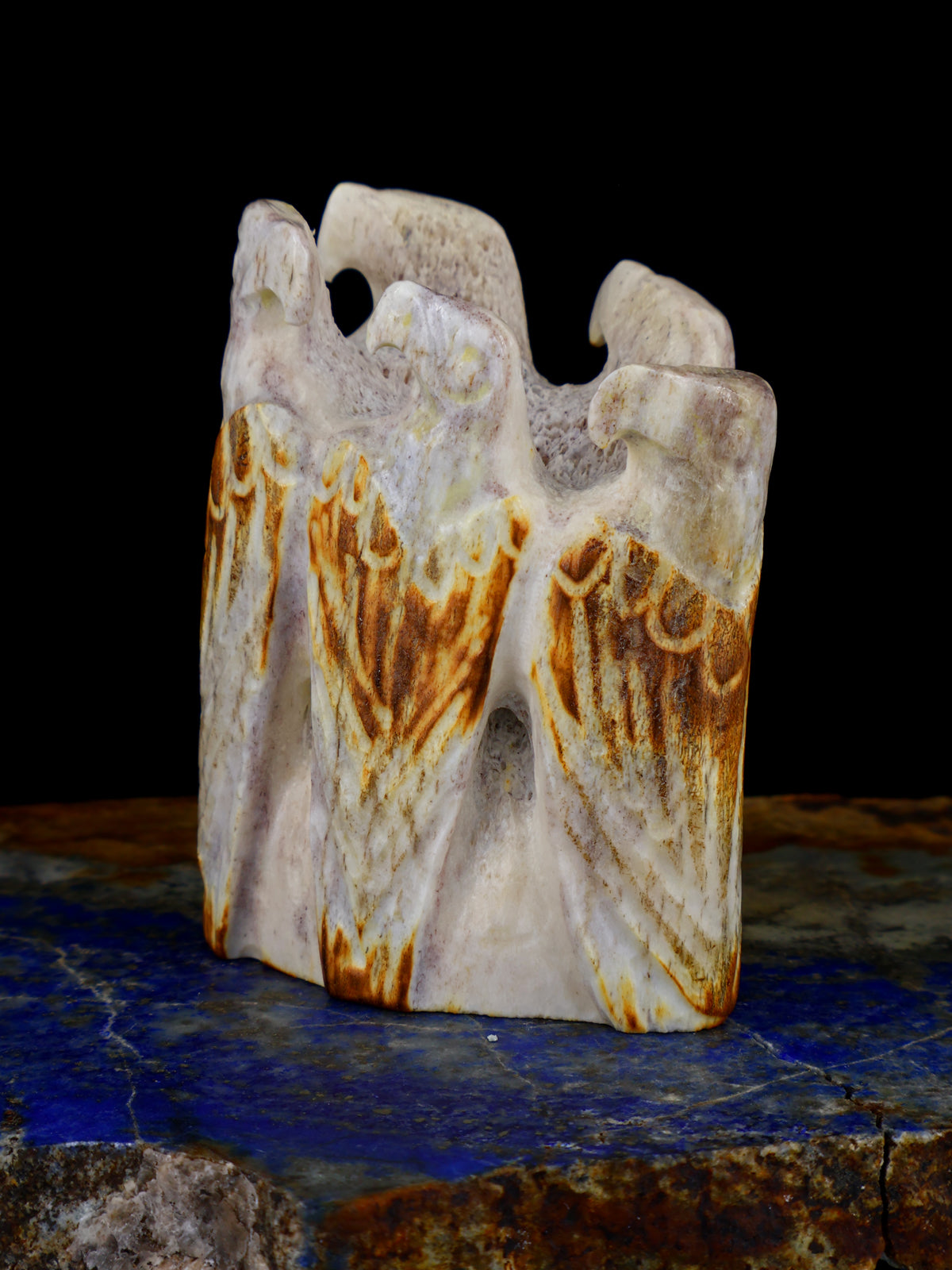 Antler Eagle Family Zuni Fetish