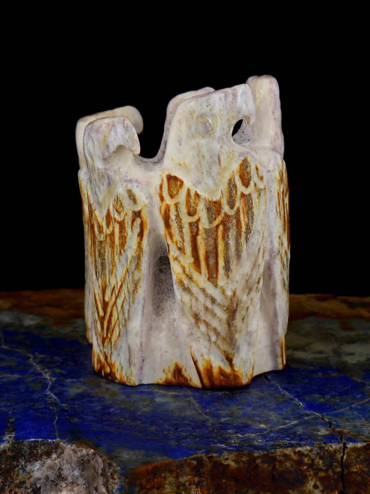 Antler Eagle Family Zuni Fetish