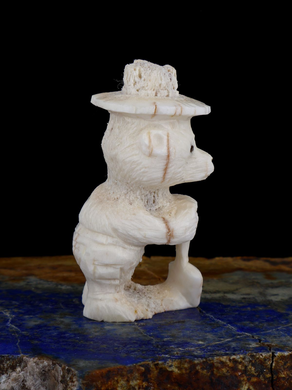 Antler Smokey Bear Zuni Fetish - PuebloDirect.com