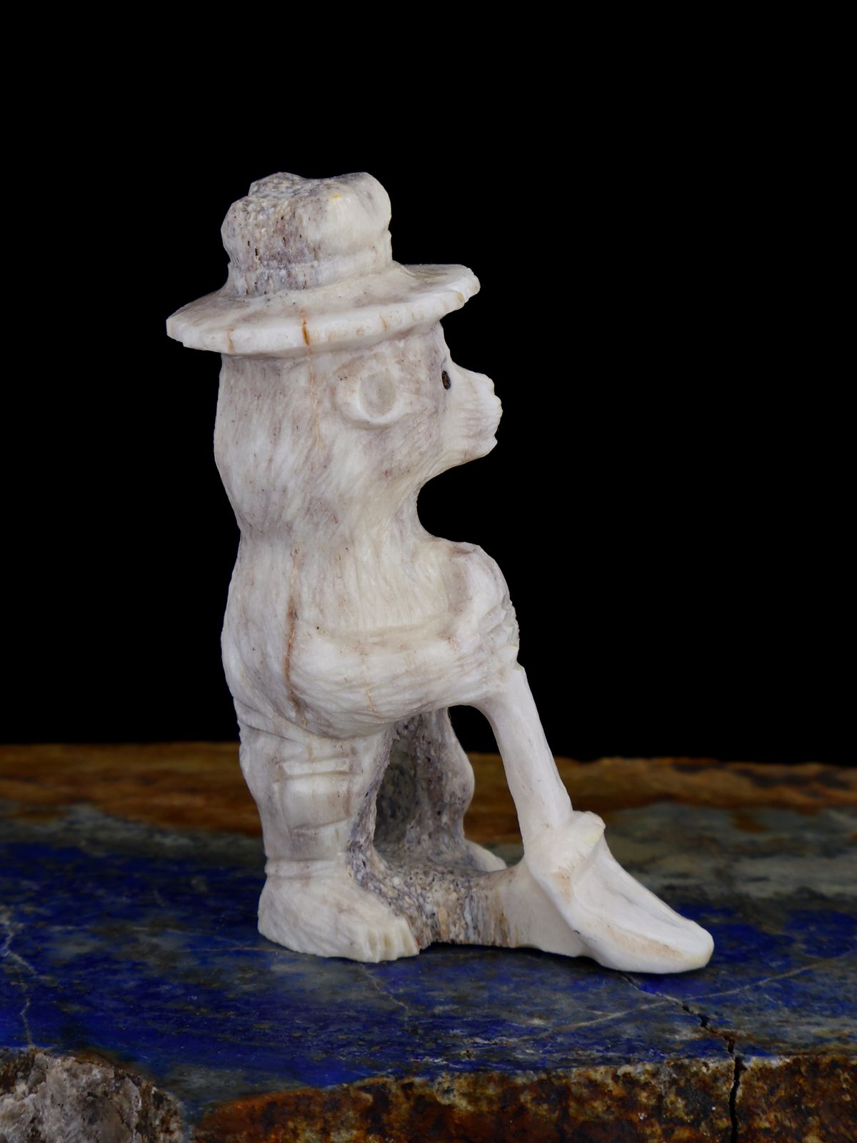 Antler Smokey Bear Zuni Fetish - PuebloDirect.com