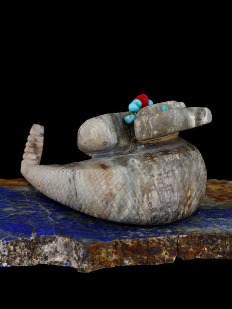 Picasso Marble Snake Zuni Fetish - PuebloDirect.com