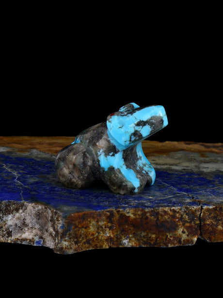 Turquoise Frog Zuni Fetish - PuebloDirect.com