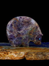 Kaleidoscope Fluorite Medicine Bear Zuni Fetish