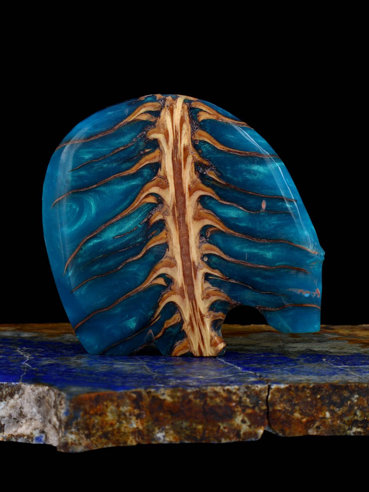 Pinecone in Resin Medicine Bear Zuni Fetish