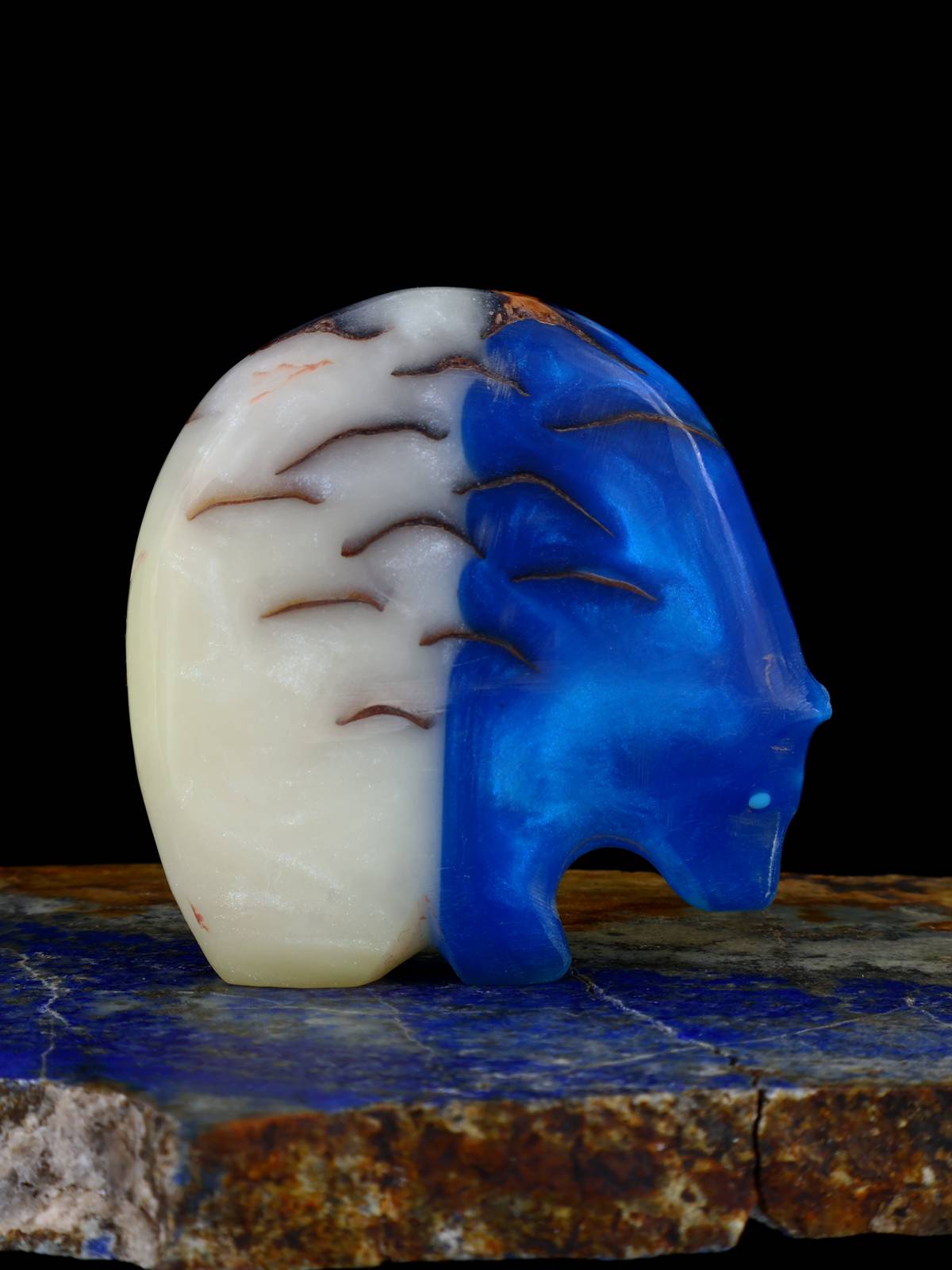 Pinecone in Resin Medicine Bear Zuni Fetish