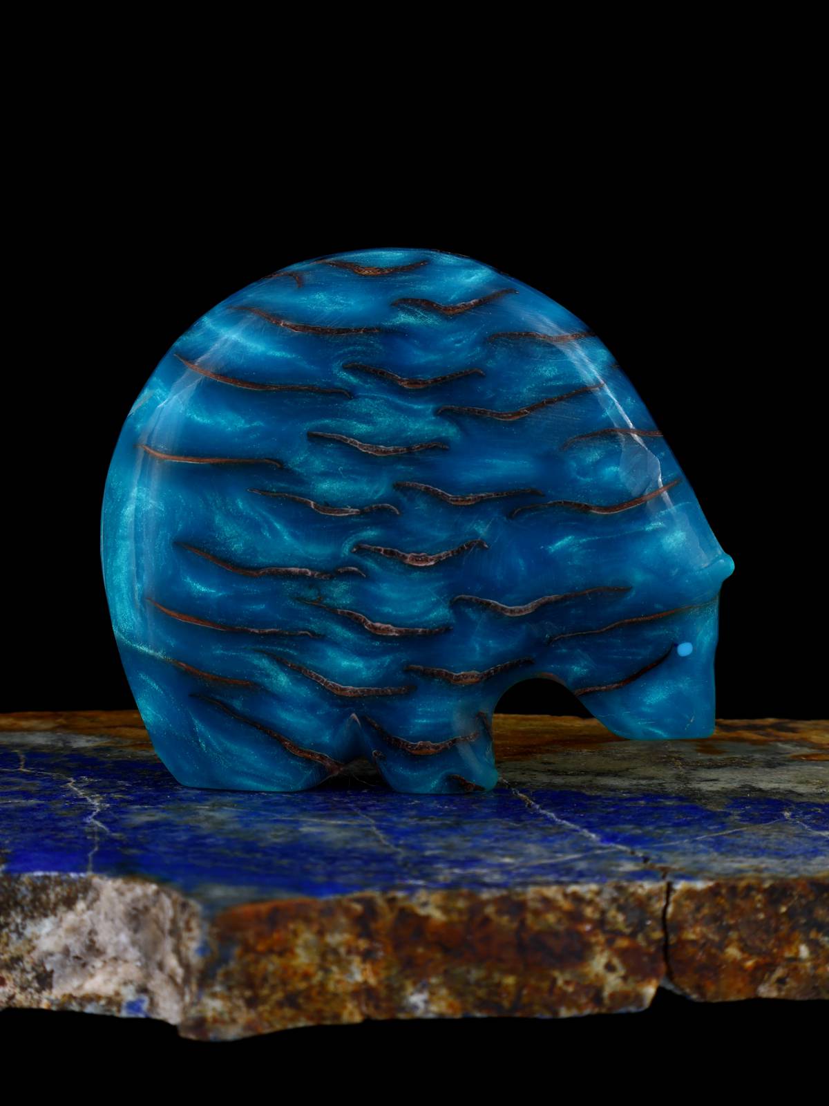 Pinecone in Resin Medicine Bear Zuni Fetish
