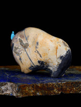 Egyptian Marble Bison Zuni Fetish