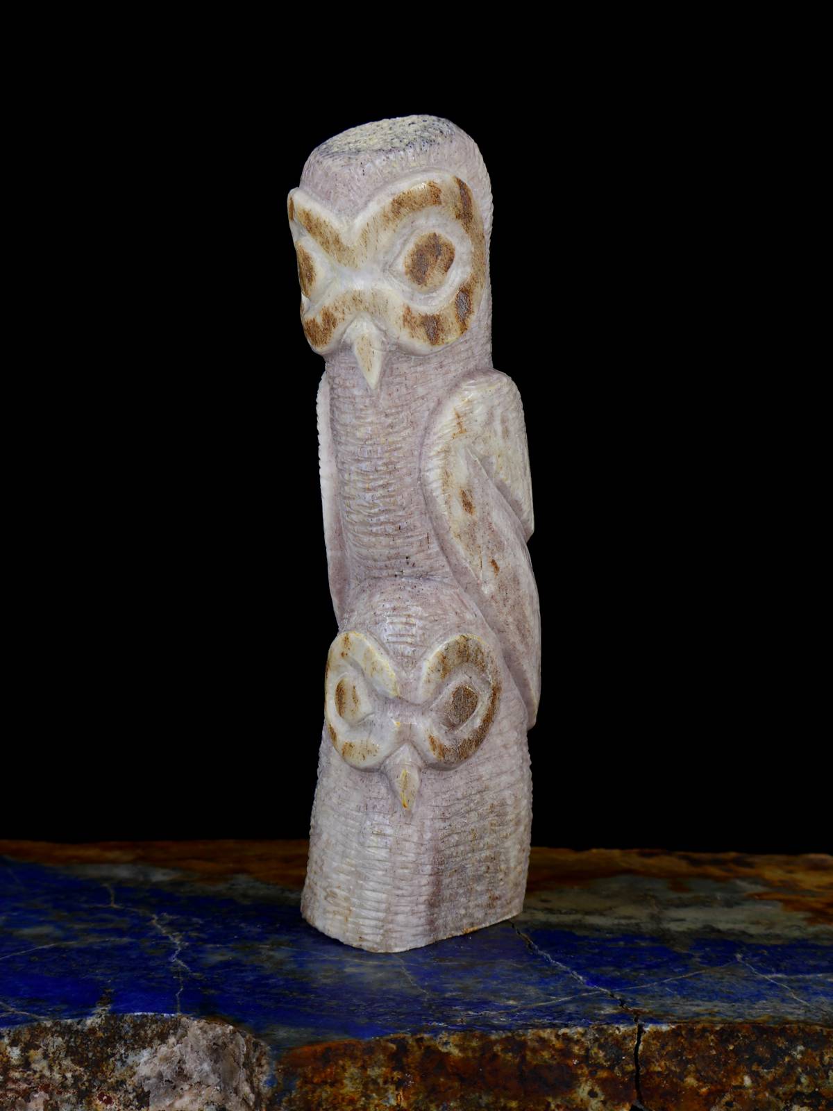 Antler Owl Family Zuni Fetish