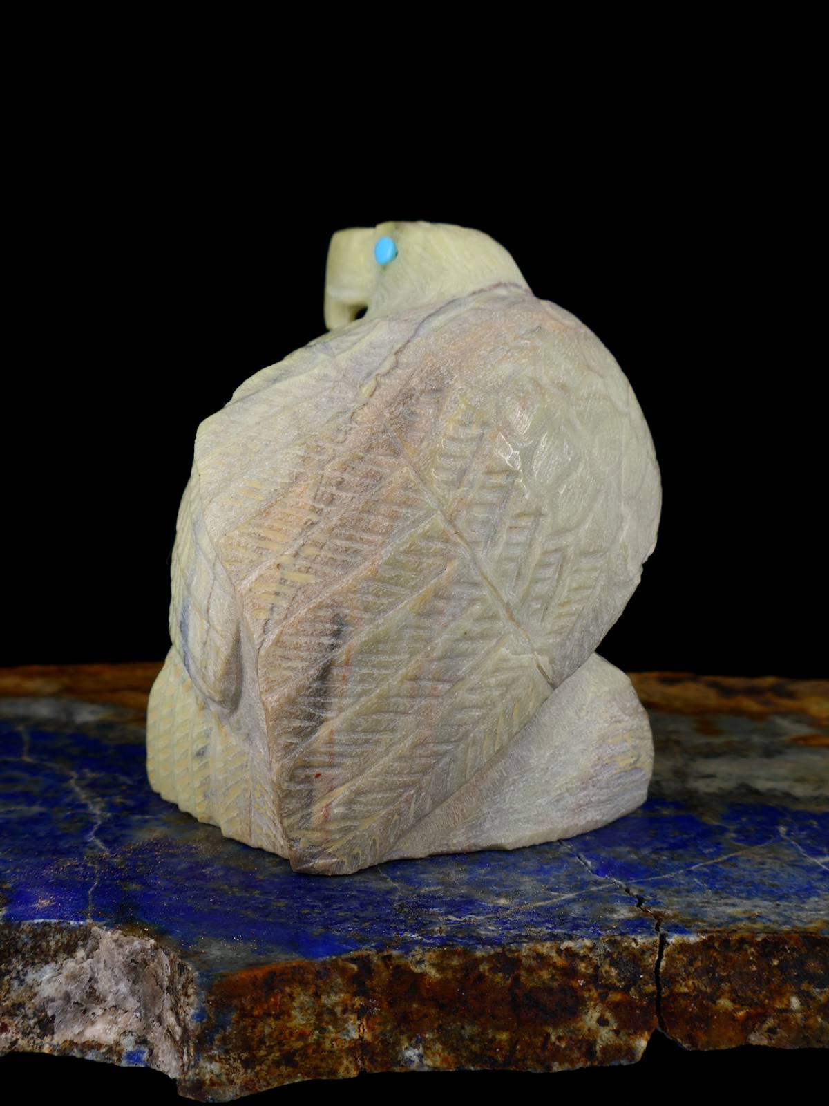 Fétiche Aigle Serpentin Zuni