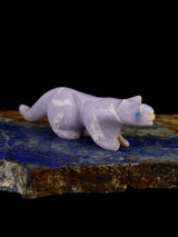 Lepidolite Mountain Lion Zuni Fetish