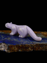 Lepidolite Mountain Lion Zuni Fetish