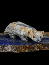 Picasso Marble Badger Zuni Fetish - PuebloDirect.com