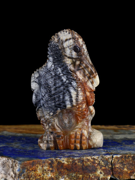 Picasso Marble Turkey Vulture Zuni Fetish - PuebloDirect.com