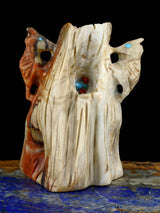 Picasso Marble Woodpecker Zuni Fetish