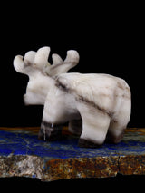 Marble Reindeer Zuni Fetish