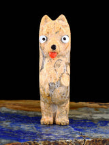 Travertine Dog Zuni Fetish