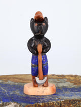 Black Marble Fire Safety Bear Zuni Fetish - PuebloDirect.com