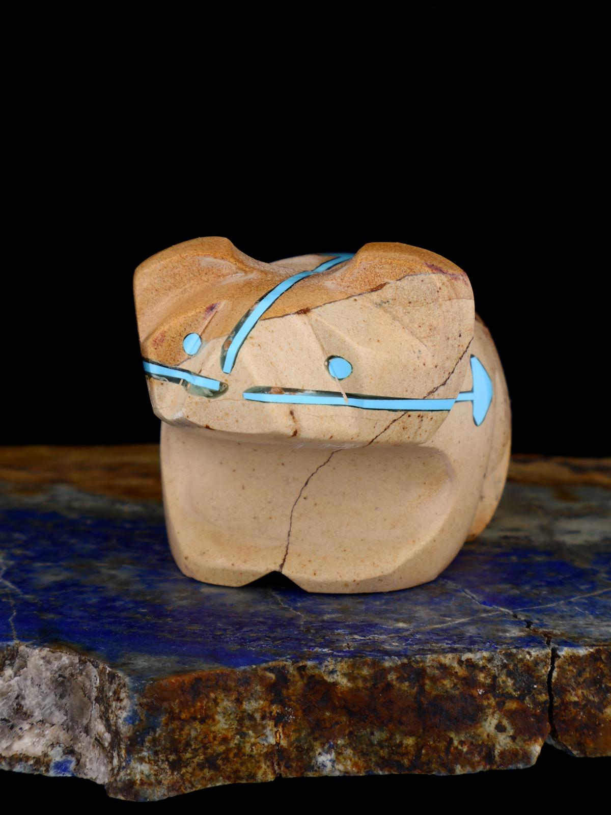 Picture Jasper Wolf Zuni Fetish - PuebloDirect.com