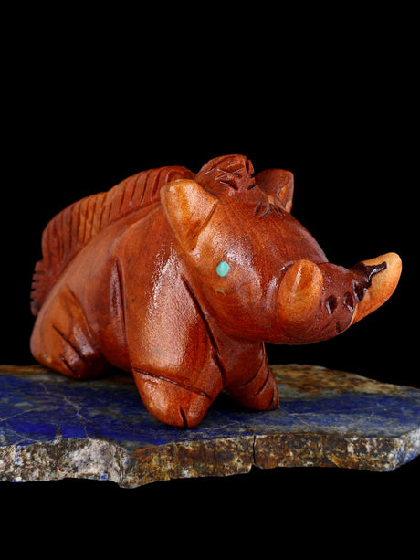 Sandstone Warthog Zuni Fetish - PuebloDirect.com