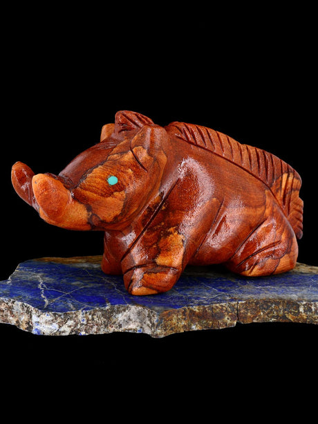 Sandstone Warthog Zuni Fetish - PuebloDirect.com