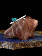 Marble Frog Zuni Fetish - PuebloDirect.com