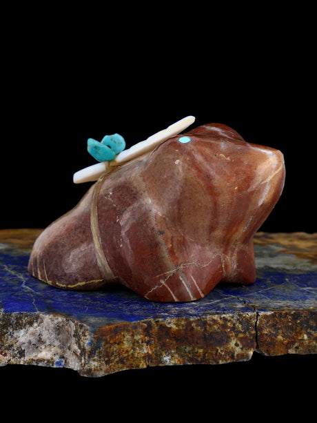 Marble Frog Zuni Fetish - PuebloDirect.com