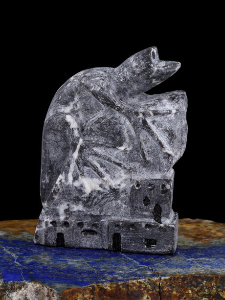 Marble Lizard Zuni Fetish - PuebloDirect.com