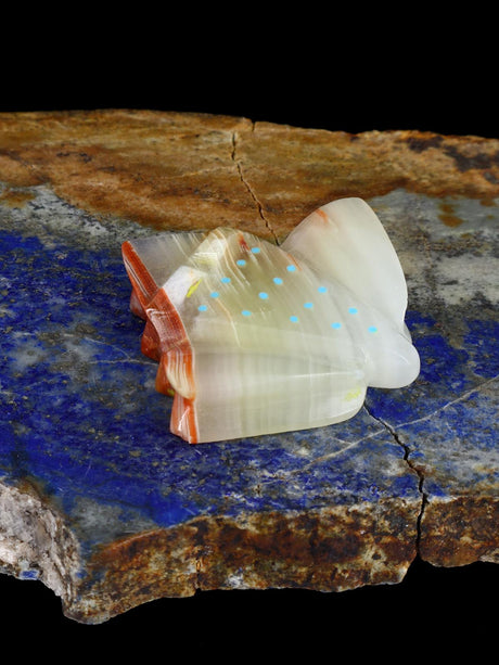 Onyx Frog Zuni Fetish - PuebloDirect.com