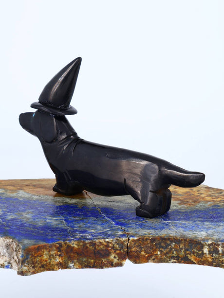 Black Jet Halloween Costume Dog Zuni Fetish